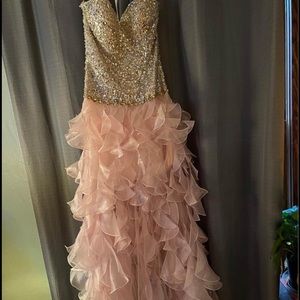 Sherri Hill dress, bubblegum color with sequins
